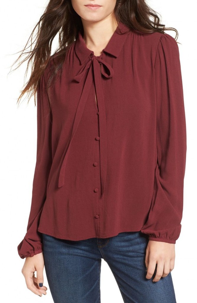 5. Tie Neck Blouse