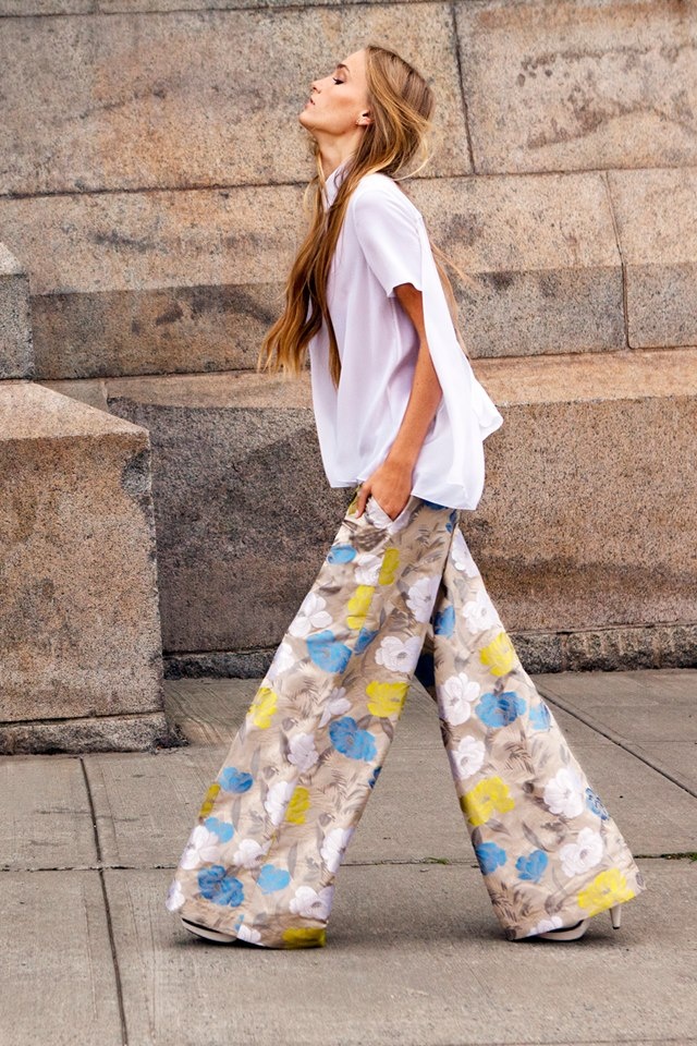 From The Catwalks To Celebrities  Then Straight To The Streets 2012 Floral  Print Trousers SpringTrend  The Fashion Tag Blog