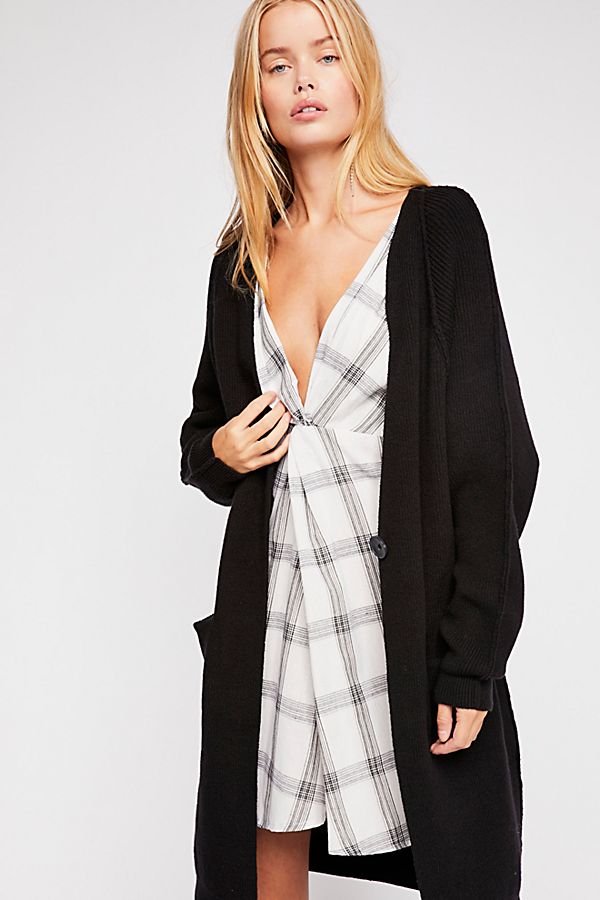 Free people irreplaceable long oversized cardigan best sale