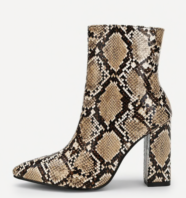 snakeskin boots