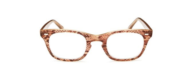 snakeskin frames glasses