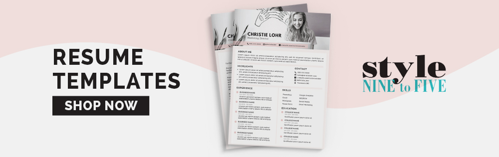 Resume Templates - Style Nine to Five
