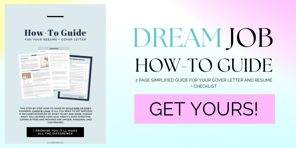 Dream Job Guide - Style Nine to Five